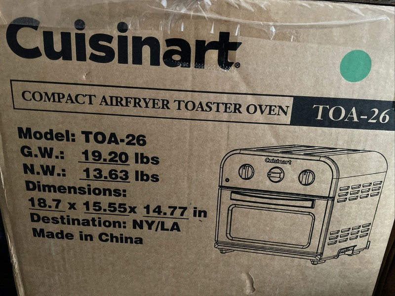 Cuisinart Compact Airfryer Toaster Oven with Accessories TOA-26 119