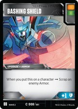 Bashing Shield NM TransformersTCG Season 2 - Rise of the Combiners