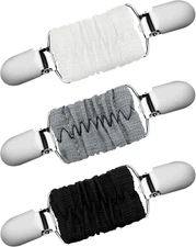3 Pieces Fit Dress Cinch Clip Vintage Sweater Shawl Clip Retro Cardigan Collar B