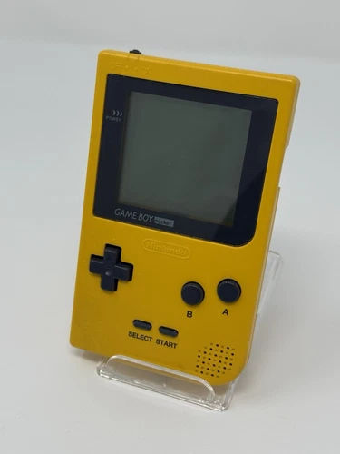 Nintendo Gameboy Pocket Yellow MGB-001  Tested & Works NO BATTERY COVER