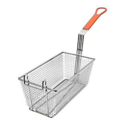 TrueCraftware121/8'' x 61/4'' x 51/4'' Rectangular Deep Fry Basket with Hook Hea...