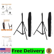 Aluminum Light Photography Tripod Stand with Case - Pack of 2, 2.8 - 6.7 Feet...