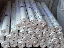 NEW X 36 ROLLS LAURA ASHLEY PASTE THE WALL WALLPAPER - PUSSY WILLOW - PALE SAGE