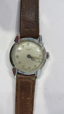 Montre Mécanique Militaire , Vintage , VIRIS , ne Fonctionne pas . - Photo 1/4