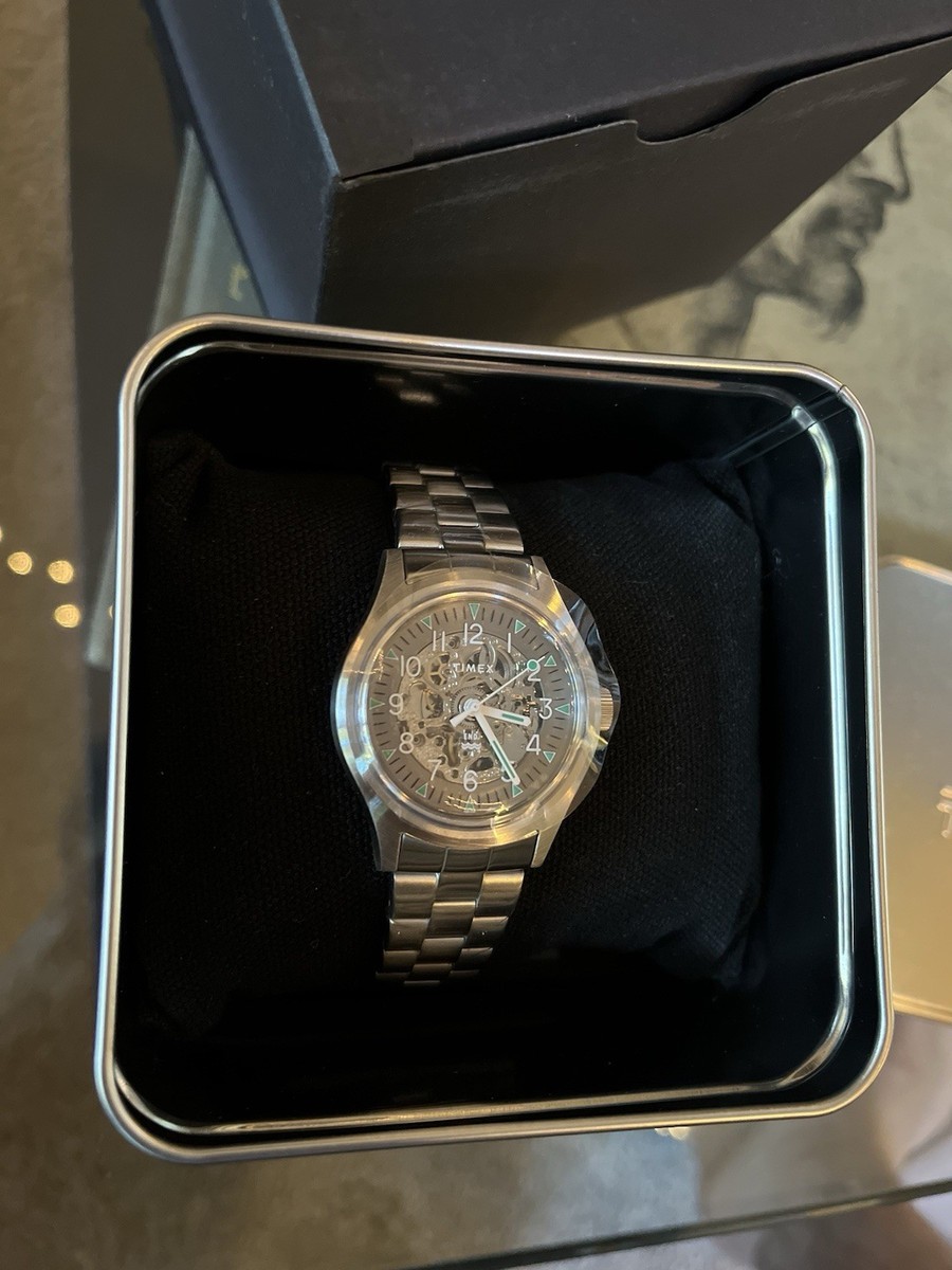 Timex END. x Timex MK1 “Mechanical Skeleton” Watch w/ Box | eBay
