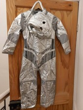 Ladybird 2004 Dr Who Cyberman Costume Silver Felt Kids & Small Adults