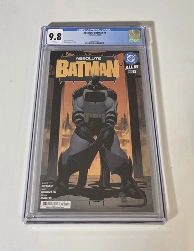 🔥 Absolute Batman #1 CGC 9.8 Graded Cover A 1st Print Nick Dragotta Snyder 🔥