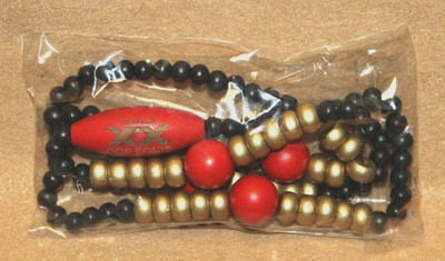 DOS EQUIS XX Cerveza Promotional Bead 18'' Necklace New Old Stock