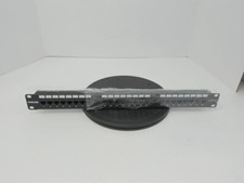 Intellinet Cat6 Patch Panel, 24-Port, UTP, 1U, Black