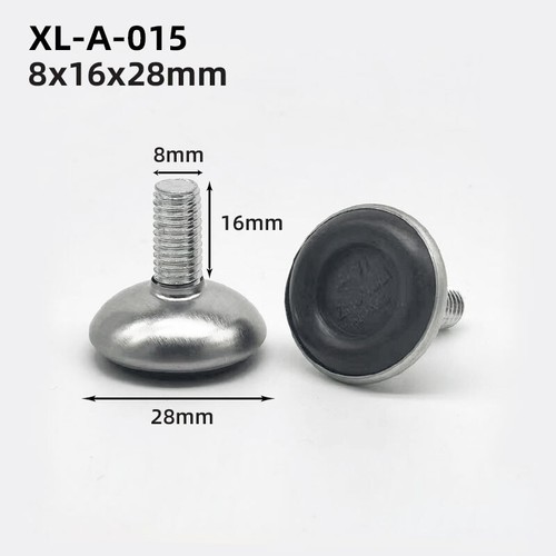Adjustable Furniture Feet M6 M8 M10 Screws Leveling Foot With Without Insert Nut - Picture 16 of 33
