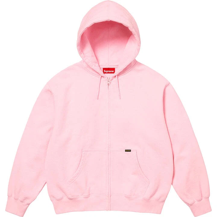 Sweat à capuche zippé Supreme Work rose
