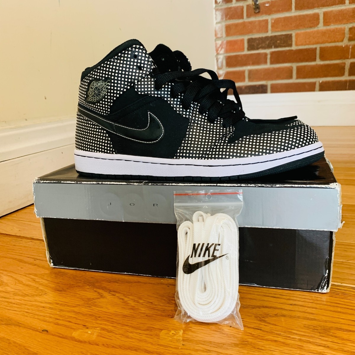 NIKE Air Jordan1 Poｌka Dot ポルカドット 29.5 Nike Jordan 1 Retro Polka Dot Black White 136065-011 Size