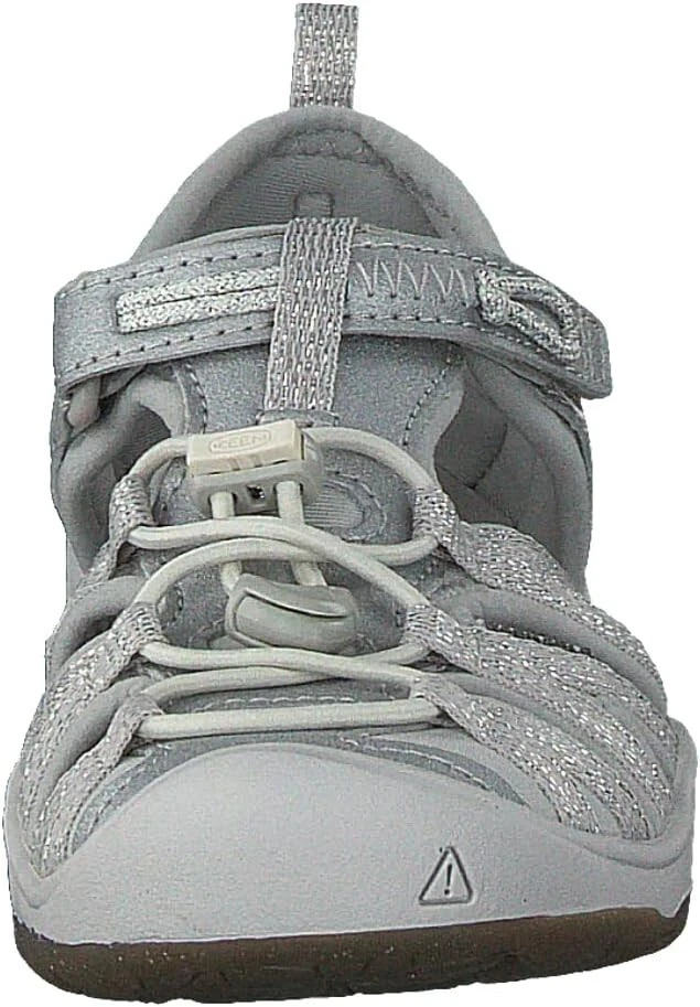KEEN Kid's Moxie Closed Toe Casual Sandal Silver 13 US Size Rubber/Leather OEM — 第 4/4 张图片