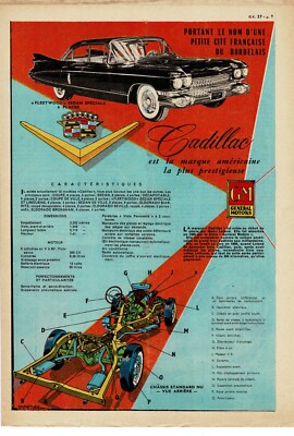 1959 DOKUMENT (Ref. CG 27) AUTO CADILLAC FLEETWOOD SEDAN SPEZIAL von TAVARD
