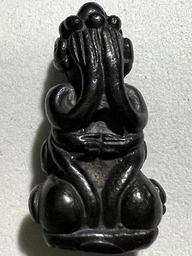 PHRA PIDTA LP RARE OLD THAI BUDDHA AMULET PENDANT MAGIC ANCIENT IDOL#1121