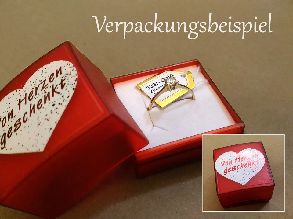 ECHT GOLD *** Zirkonia Ring, Gr. 54 (17) - Bild 2 von 2