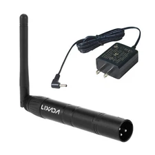 Lixada 2.4G ISM DMX512 Wireless Male XLR Transmitter LED Lighting DJ Disco H1W1