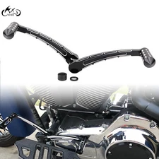 Black Heel Toe Shift Lever Shifter Peg For Harley Road King Glide Classic FLSTC