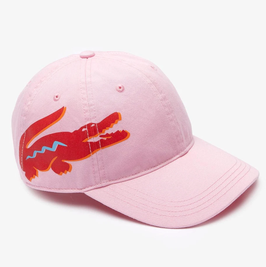 Lacoste big croc gabardine cap outlet