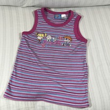 Vintage 1999 Rugrats Nickelodeon Size 10/12 Tank Top Embroidered Pink Purple O1