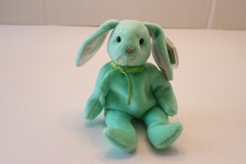 green bunny beanie baby