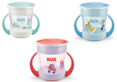 NUK Mini Magic Cup 160ml mit Trinkrand & Deckel ab 6 Monate NEUE Motive