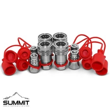 1/2" Ag Hydraulic Quick Connect Couplers Couplings, Ball Pioneer Style 4 Sets