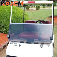 Golf Cart Folding Smoke Tinted Windshield Windscreen For 1982-2000.5 Club Car DS