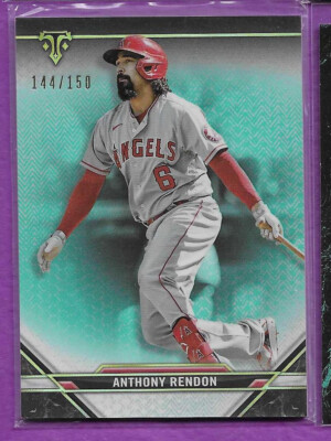 2021 Topps Triple Threads Aquamarine /150 Anthony Rendon #42 Angels B