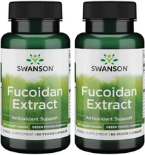 Swanson Fucoidan Extract - 2 Units of 500 mg 60 Veggie Capsules Swanson