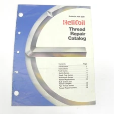 1980 HELICOIL THREAD REPAIR CATALOG SPARK PLUGS PIPES INCHES METRIC TAP & DIE