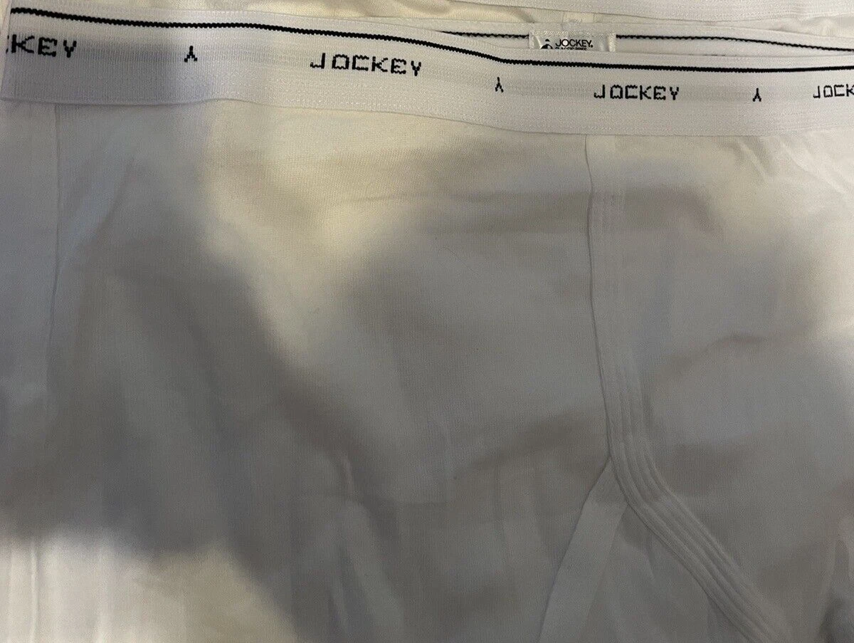 Jockey New 90s Jockey Stretch Pouch No Fly Brief Underwear White