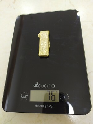 #ad 76 Grams Scrap Gold Bar For Gold Recovery Melted Different Computer Coin Pins $39.99
