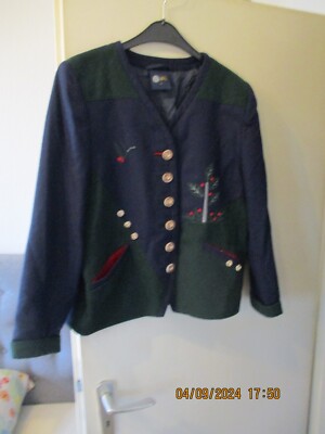 dunkelblaue Trachtenjacke von C&A Größe 38