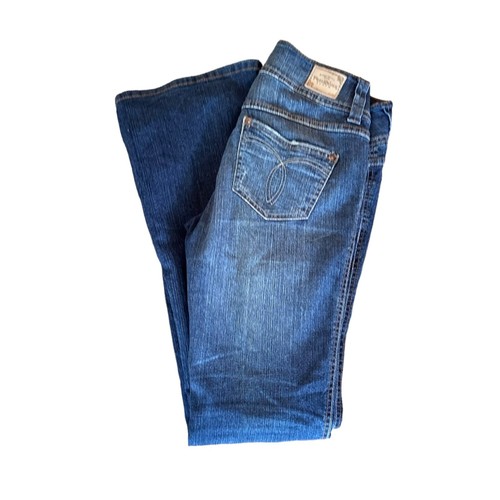 Paris Blues Y2K Low Rise Jeans Size 7 Stretch Denim Blue Bootcut Blue - 第 1/11 張圖片