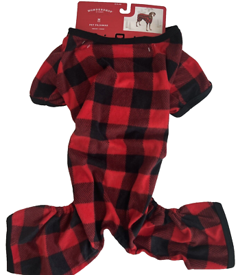 Plaid Fleece Red Buffalo Plaid Dog Pajamas Wondershop Pet Holiday