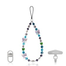 Elegant Handmade Beaded Bracelet Cellphone Strap Pendant Antilost Chain Jewelry