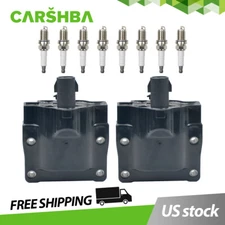 2* Ignition Coil &8 Spark Plug for LS400 SC400 Camry Celica MR2 L4 V6 9091902197