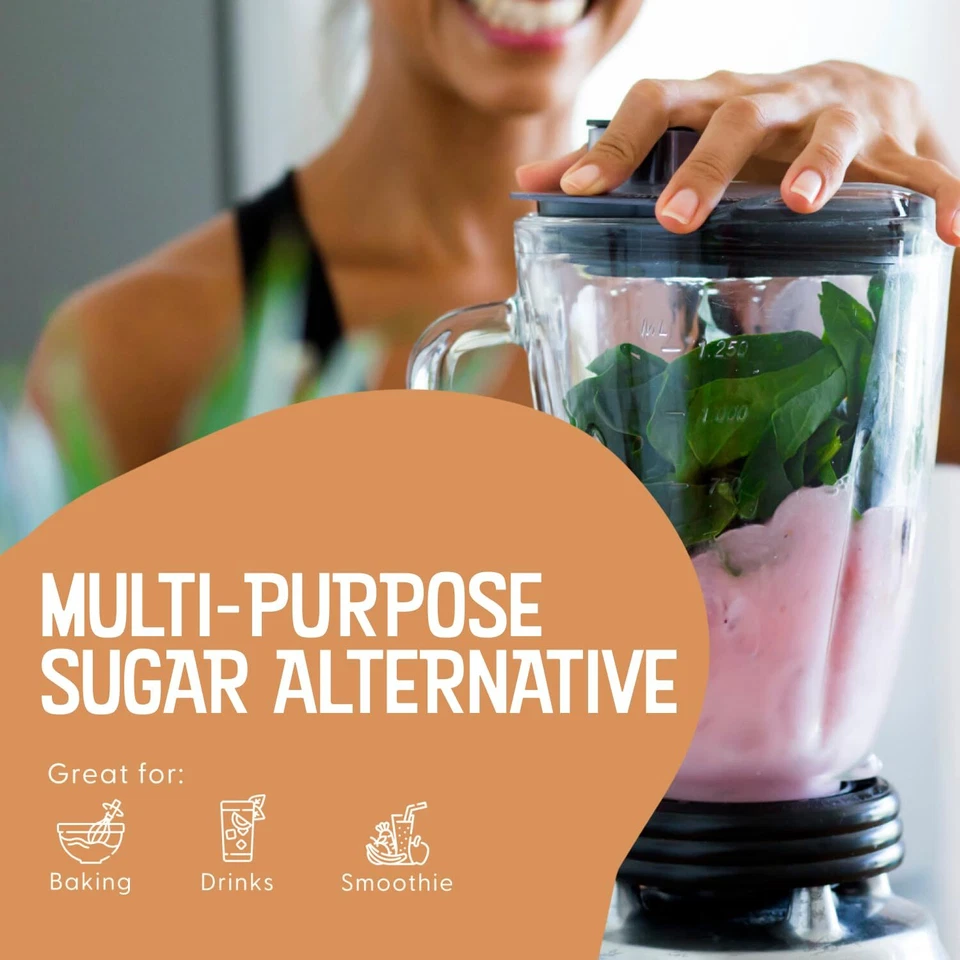 Edulcorante orgánico de frutas de monje TEAki Hut, 4 oz, cero calorías y ceto, 365 porciones Foto 3 de 4