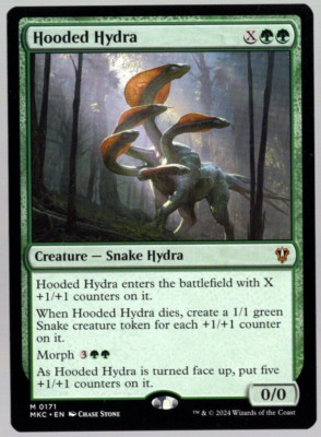 Hooded Hydra 0171 Non Foil Mythic Murders at Karlov Manor MTG Near Mint