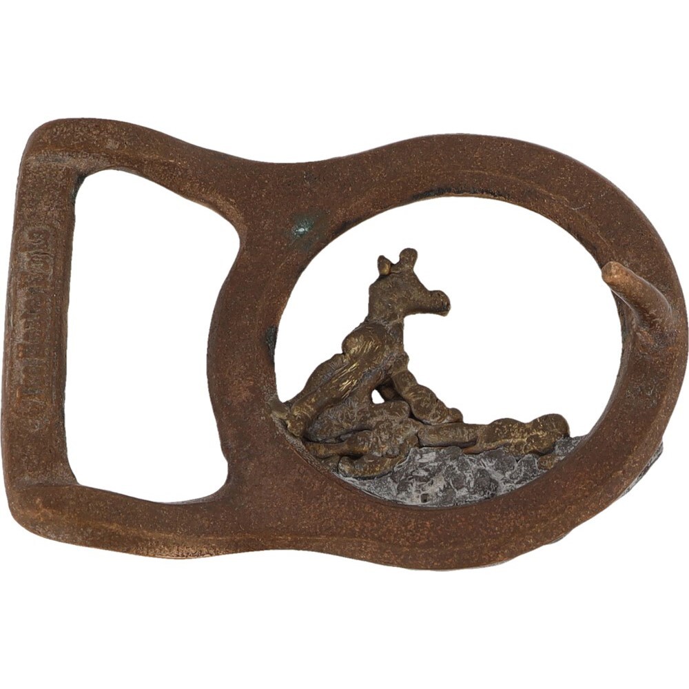 Brass Wolf Handmade Wolves Coyote Cowboy Western Hippie 70s Vintage