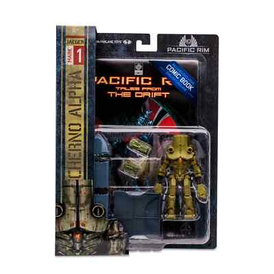 Pacific Rim Cherno Alpha Jaeger 4 Inch Figure Playset & Comic Book McFarlane