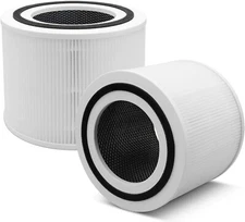 2 Pack Replacement Smoke Remover Filter Set for LEVOIT Core 300 Air Purifier