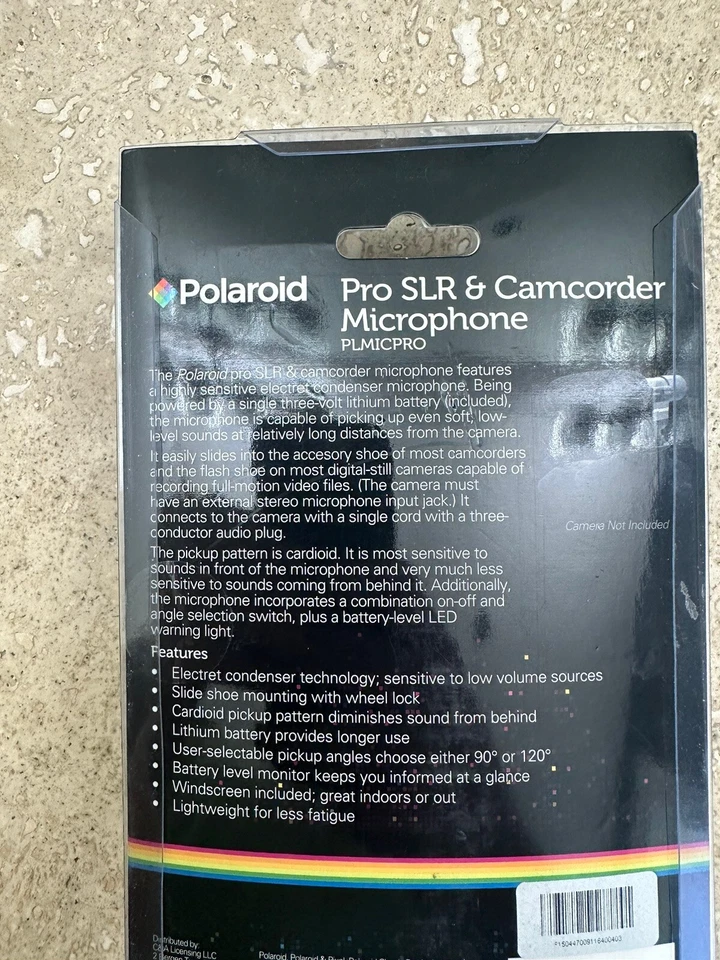 Micrófono digital SLR y videocámara Polaroid grado profesional - Micrófono DSLR Foto 4 de 4