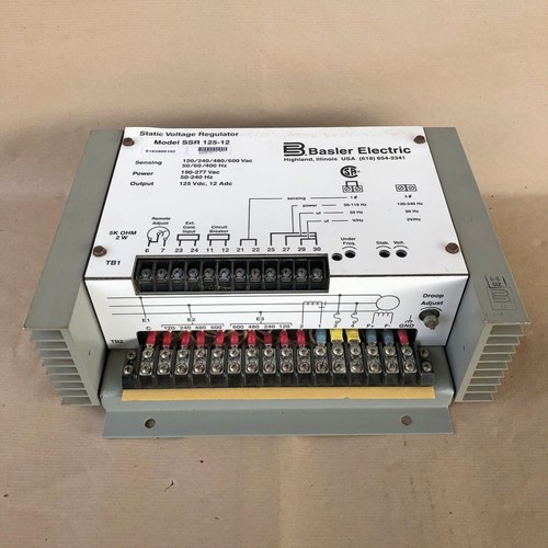 BASLER ELECTRIC SSR125-12 STATIC VOLTAGE REGUALTOR 9185900102 - Picture 2 of 9