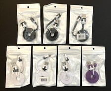 Lot of 7 Charging/Data Flat Cable Electronics Cellular Phones Approx 3ft - NEW