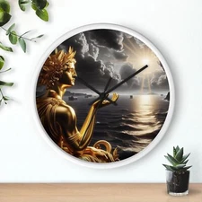 Lamentation of the Deluge, sadness after the Flood, Wall Clock