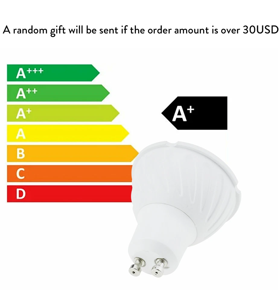 220V LED Spotlight Bulbs Dimmable MR16 GU10 COB 7W Replace 50W Halogen Lamp RK - Image 2 of 4