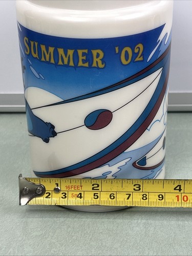 Vintage Disney Lilo & Stitch Travel Mug Whirley Plastic Summer 2002 USA Surfing - Picture 9 of 9