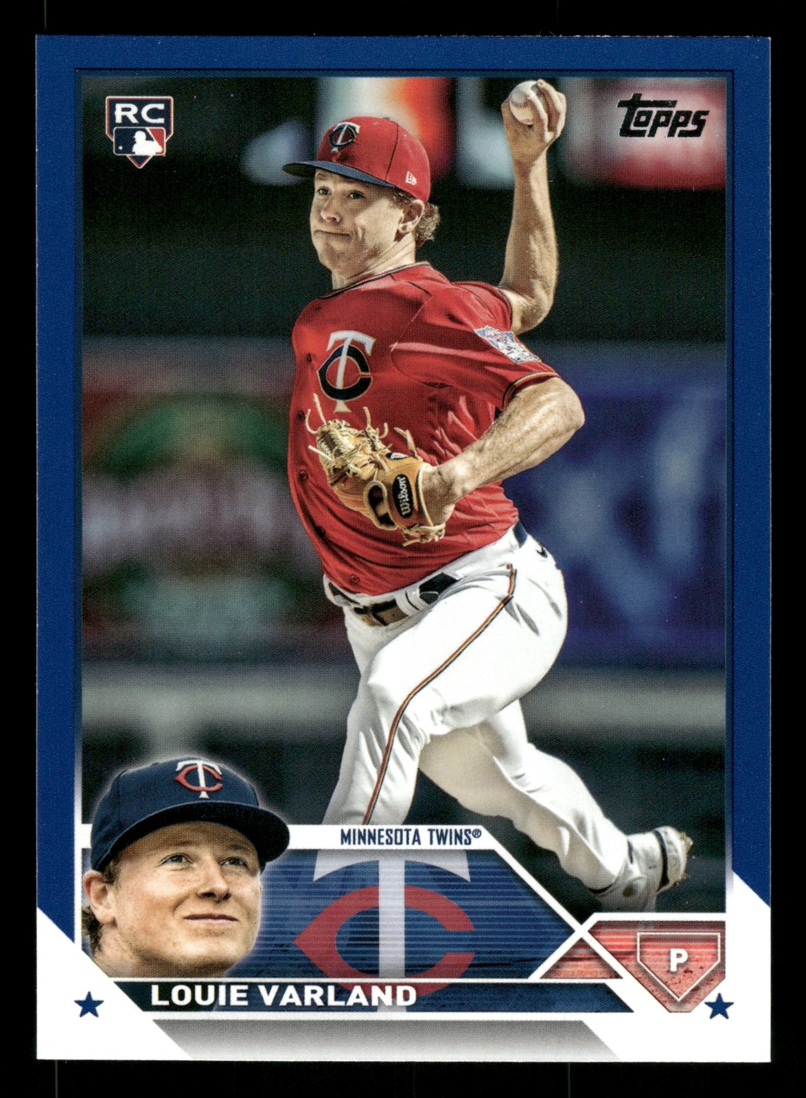 Louie Varland Minnesota Twins 2023 Topps Royal Blue #441